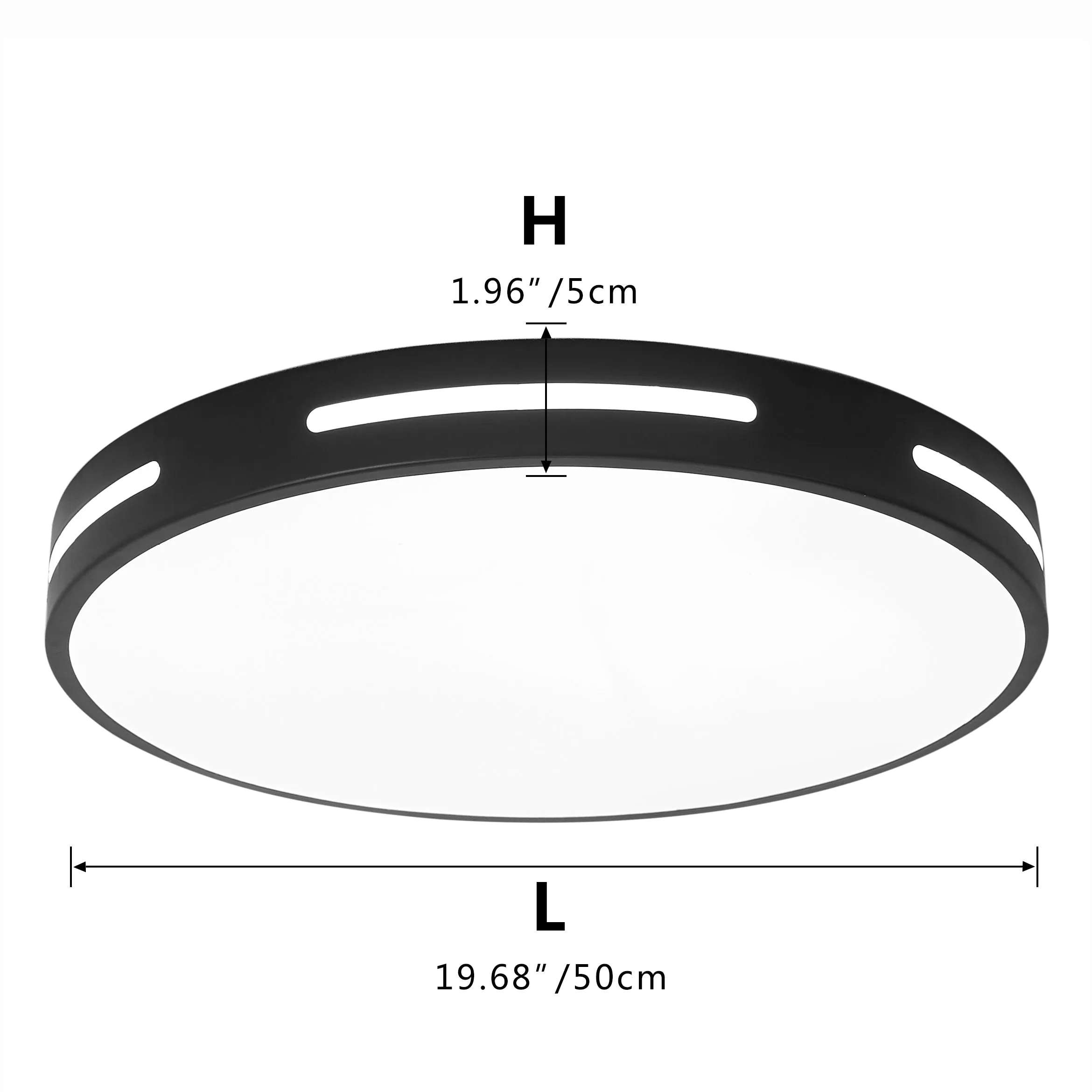 1-Light Acrylic LED Flush Mount Lighting