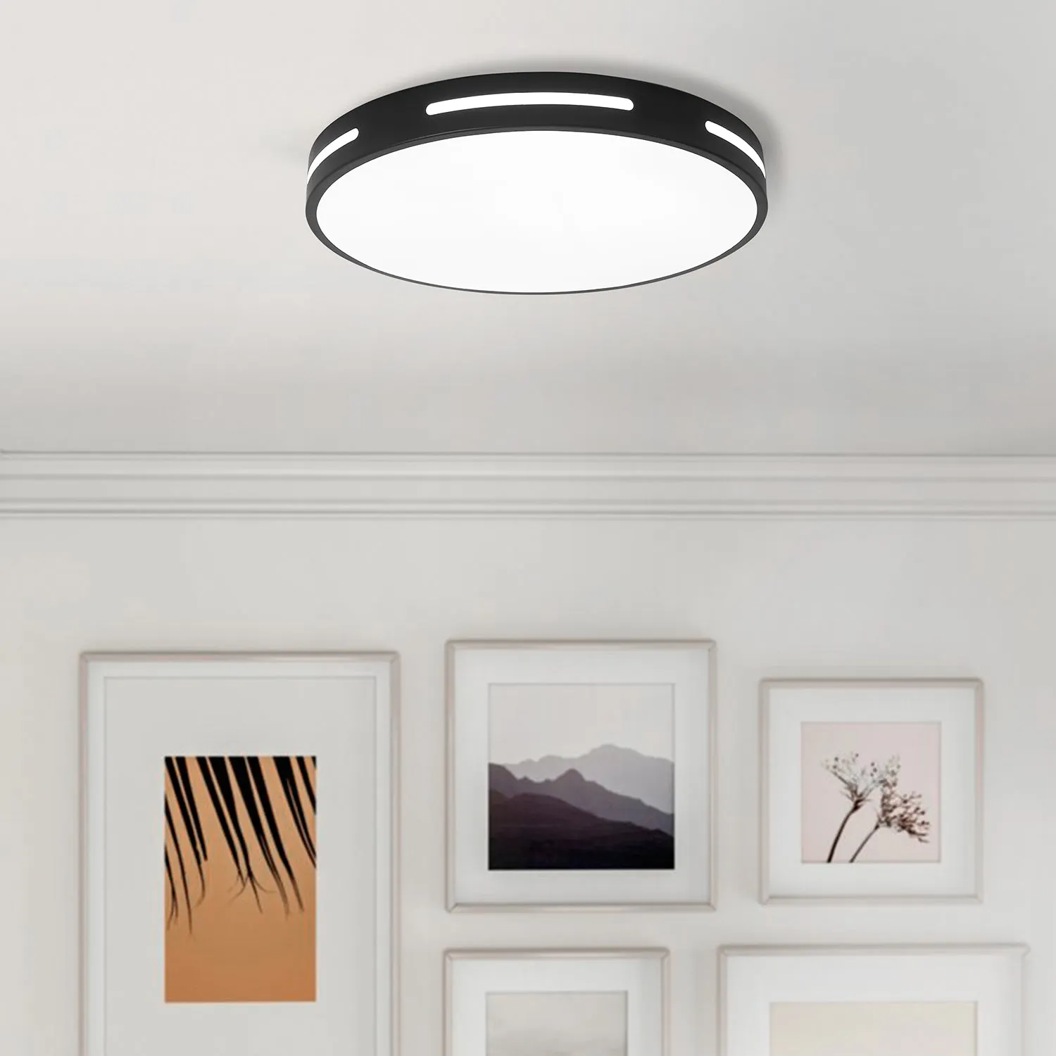 1-Light Acrylic LED Flush Mount Lighting