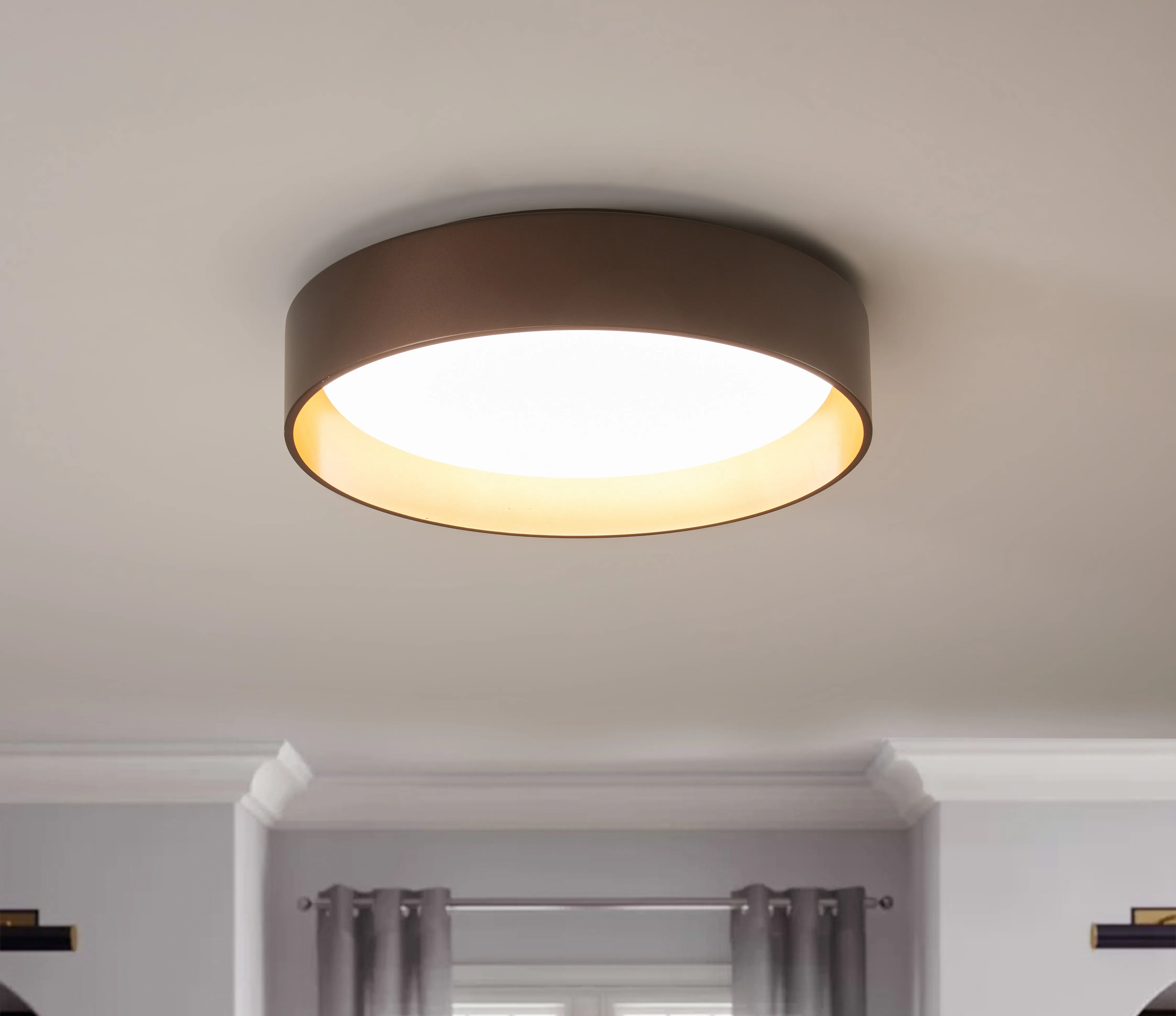 1-Light Acrylic Simple LED Flush Mount Lighting