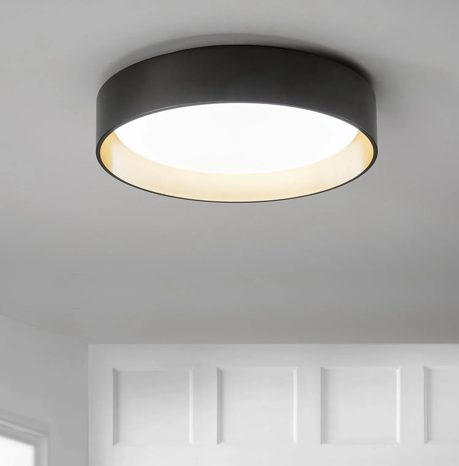 1-Light Acrylic Simple LED Flush Mount Lighting