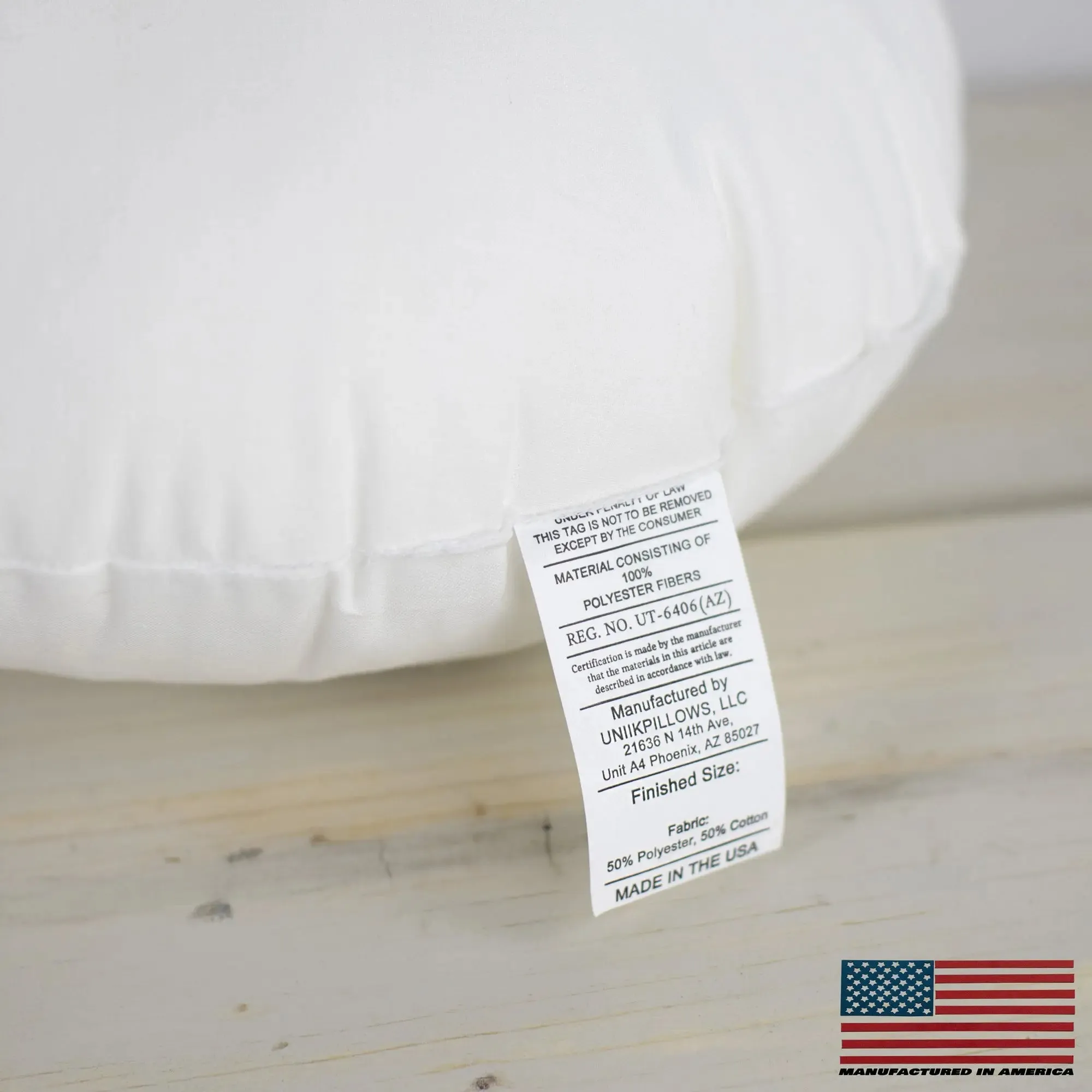 14" | Round Angel Hair Insert | Indoor Outdoor Down Alternative Hypoallergenic Pillow Insert | Quality Insert | Premium Insert