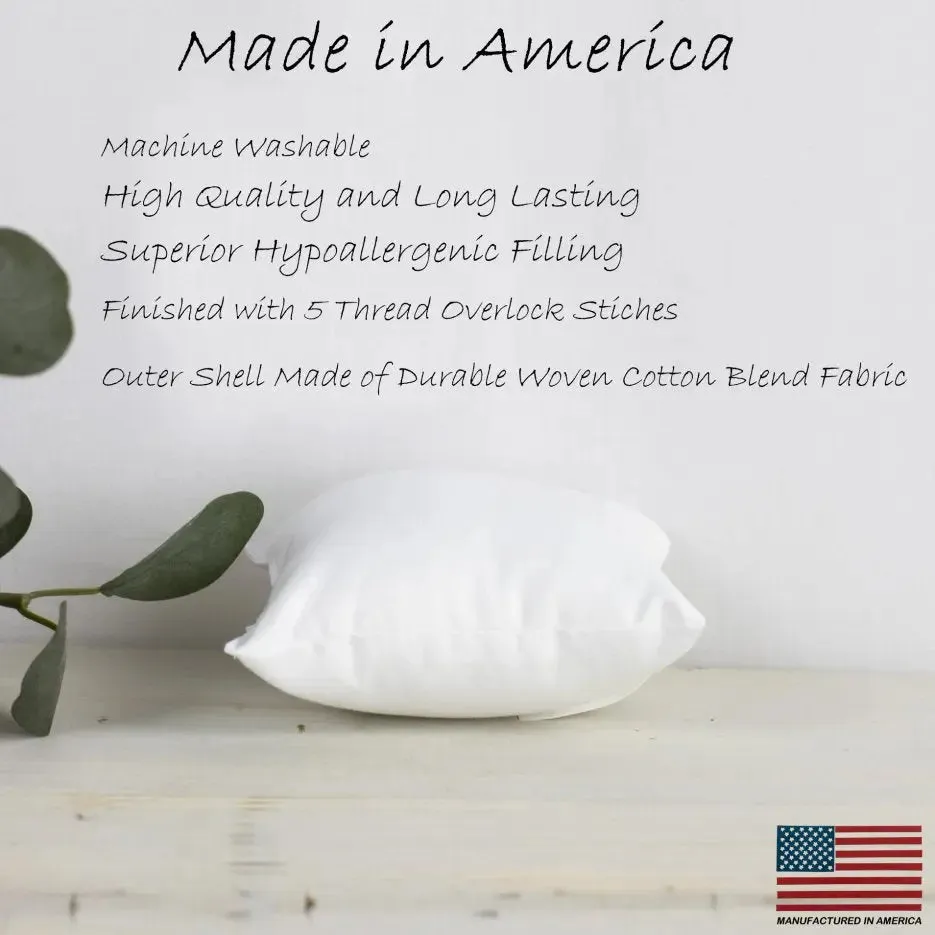 15x15 | Square Angel Hair Insert | Indoor Outdoor Down Alternative Hypoallergenic Pillow Insert | Quality Insert | Premium Insert