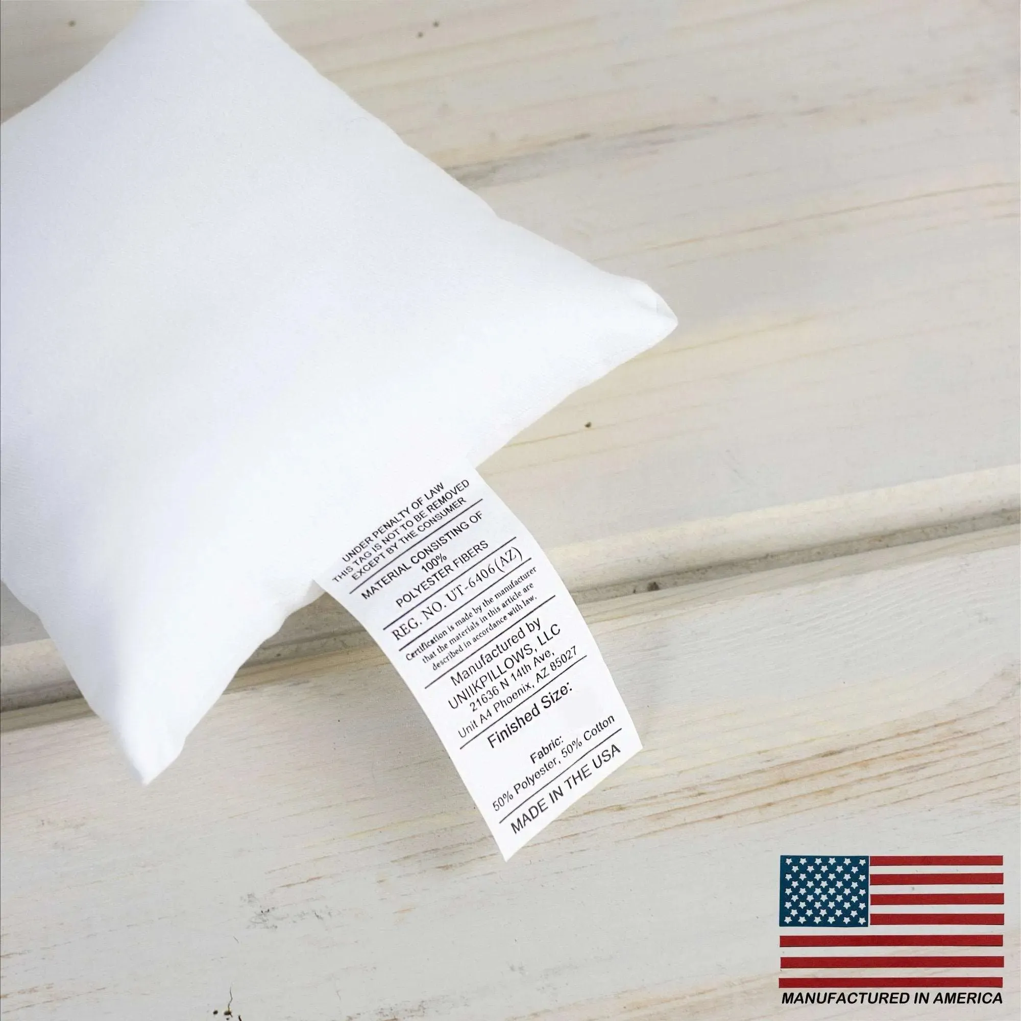 15x15 | Square Angel Hair Insert | Indoor Outdoor Down Alternative Hypoallergenic Pillow Insert | Quality Insert | Premium Insert