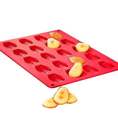 1pcs 30*20*1.2cm 20 silicone shell-shaped cake molds, household DIY cake baking tray AZ14852