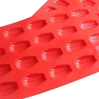 1pcs 30*20*1.2cm 20 silicone shell-shaped cake molds, household DIY cake baking tray AZ14852