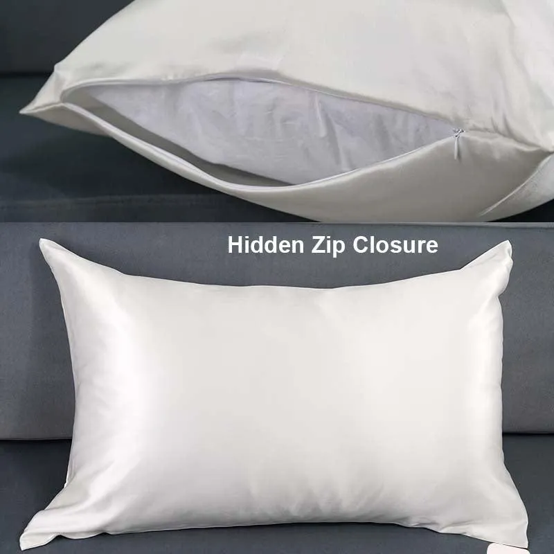 22 Momme Silk Pillowcase - Hidden zip - Standard size - custom and wholesale