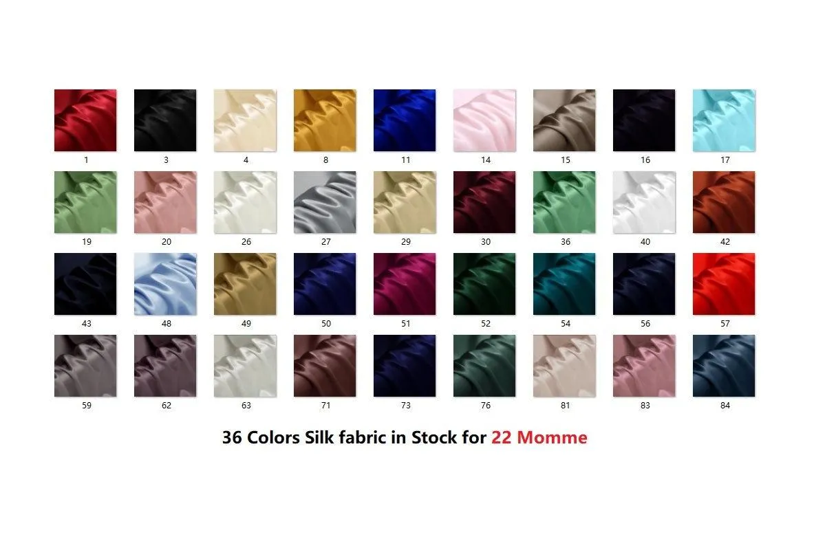 22 Momme Silk Pillowcase - Hidden zip - Standard size - custom and wholesale