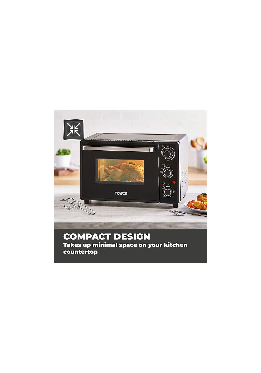 23L Mini Oven With Hot Plates | T14043