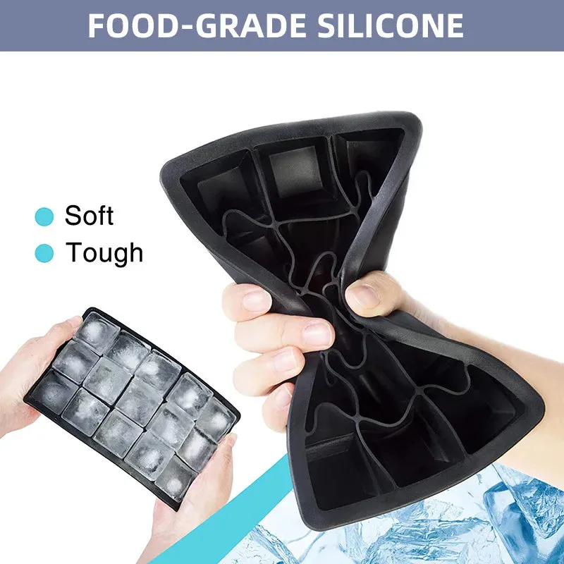 2/4/6/8/15Grid Large Ice Cube Mold Square Ice Tray Mold Large Cubitera Food Grade Silicone Tray Mold DIY Ice Maker Ice Cube Tray