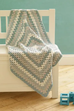 4 Color Granny Baby Blanket Pattern (Crochet) - Version 1