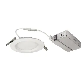 4 inch Canless LED Recessed Light, 11 Watts, 900 Lumens, 30K|40K|50K, Baffle White Trim