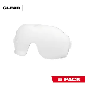 5pk Clear Eye Visor Replacement Lenses