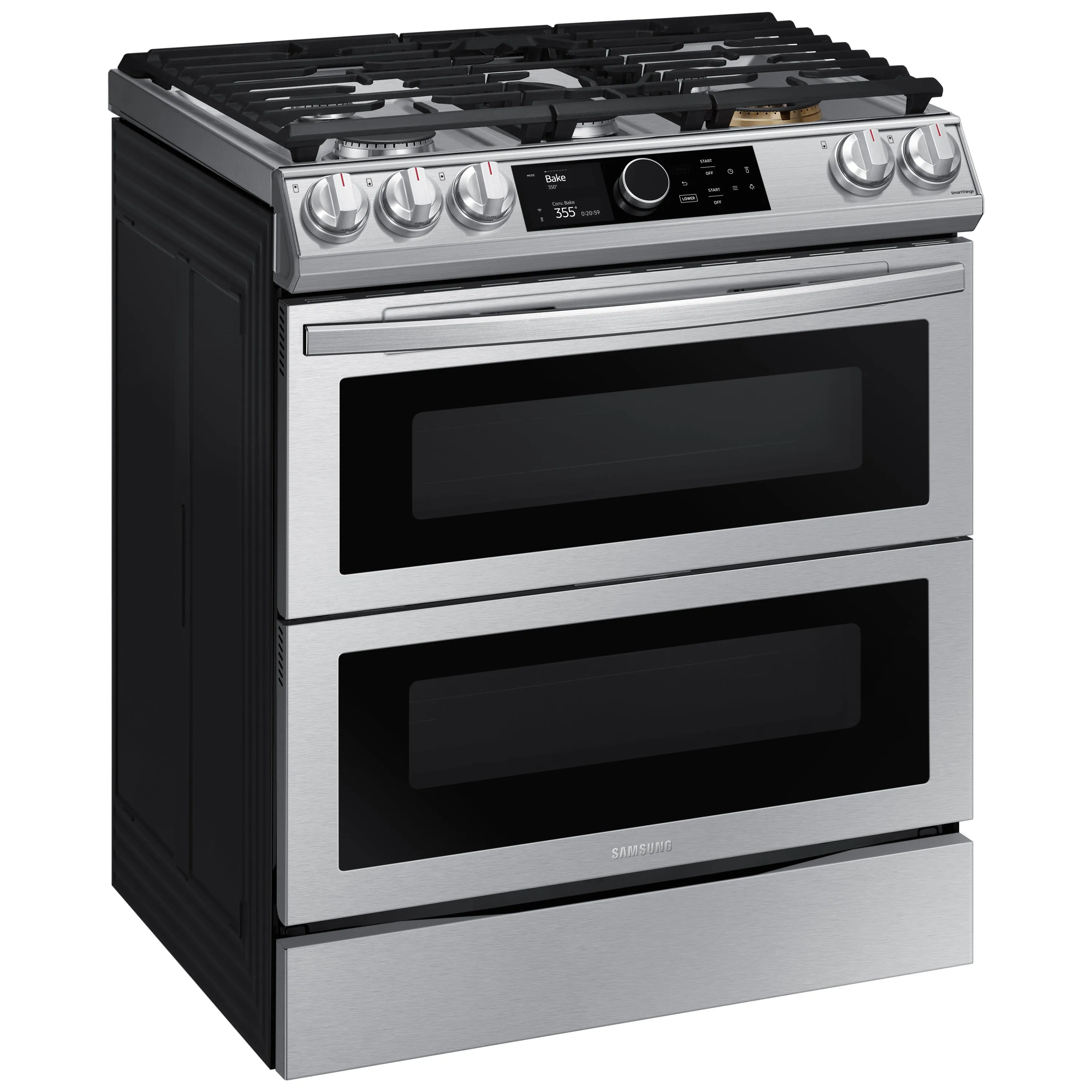 6.0 cu ft. Smart Slide-in Gas Range with Flex Duo(TM), Smart Dial & Air Fry in Stainless Steel - (NX60T8751SS)