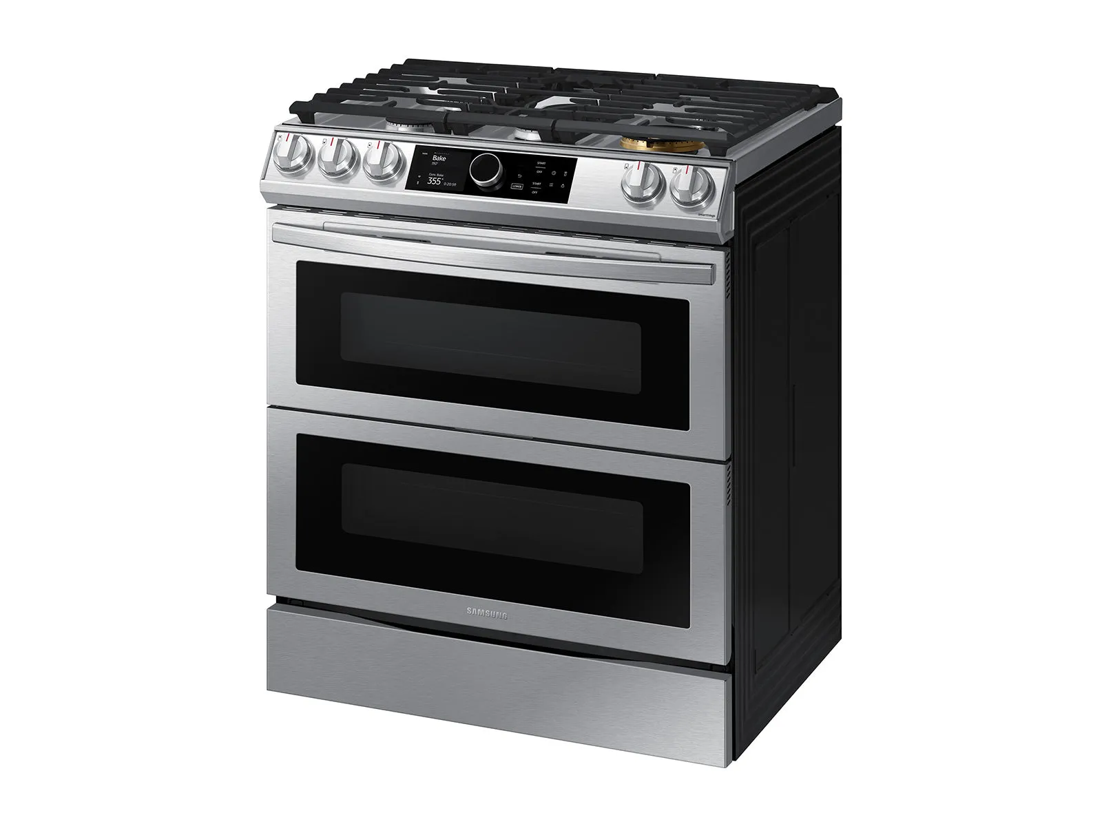 6.0 cu ft. Smart Slide-in Gas Range with Flex Duo(TM), Smart Dial & Air Fry in Stainless Steel - (NX60T8751SS)