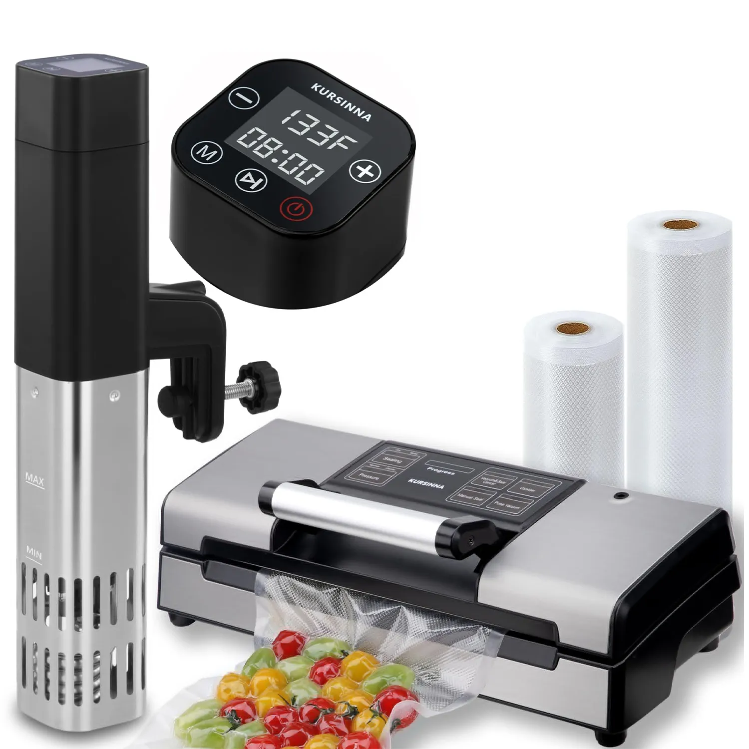 95kPa Vacuum Sealer With Sous Vide Machine Combo