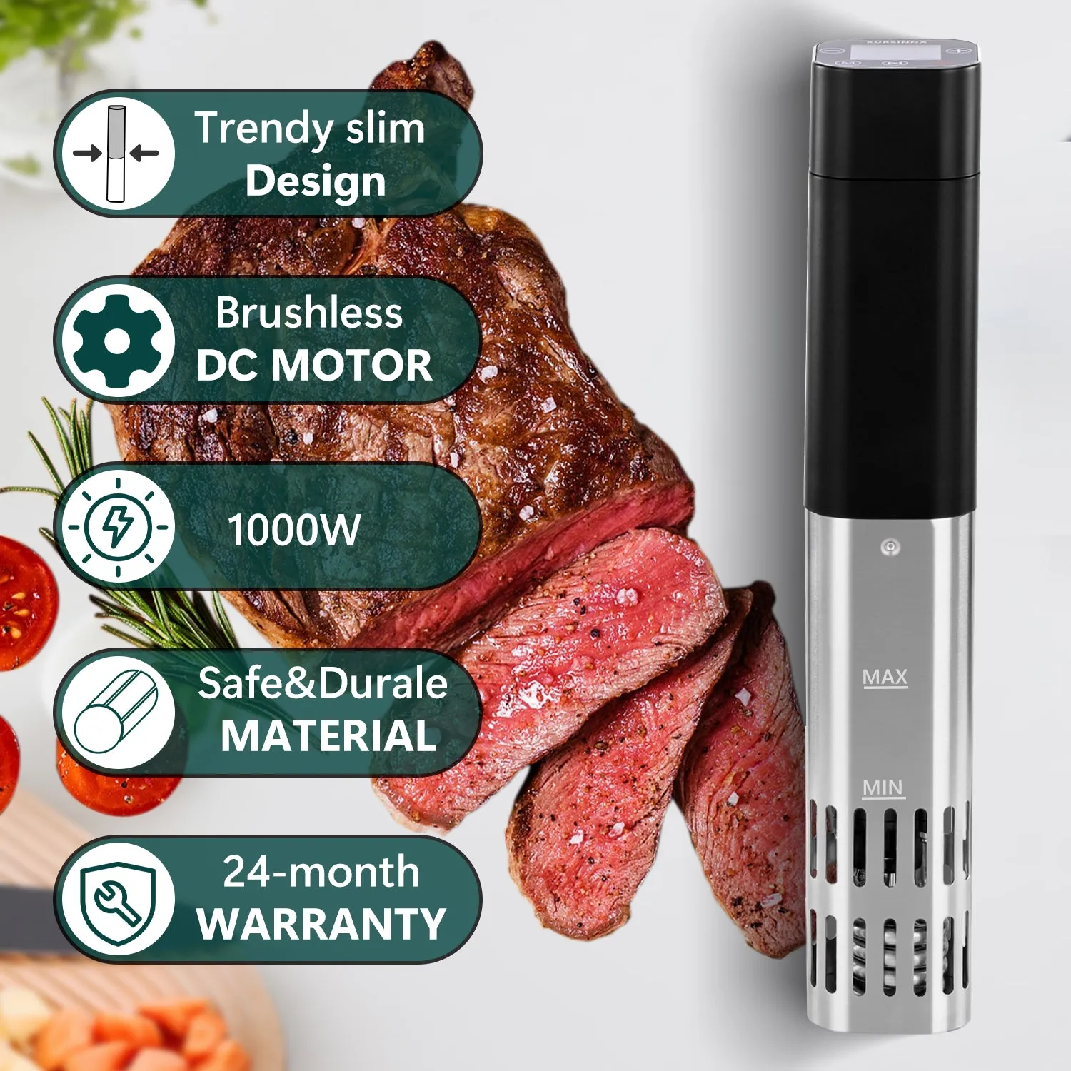 95kPa Vacuum Sealer With Sous Vide Machine Combo