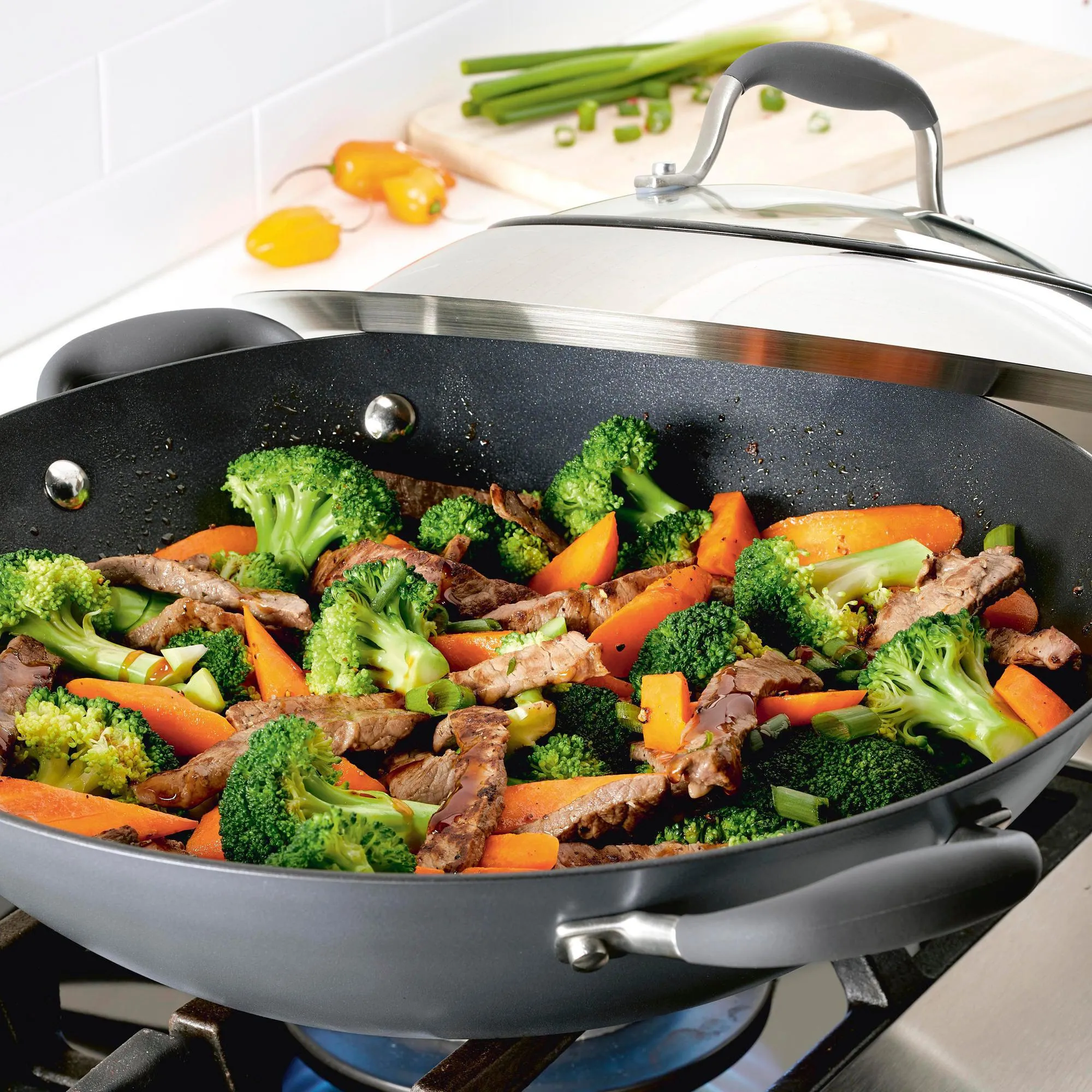 Advanced Home 14-Inch Wok with Side Handles