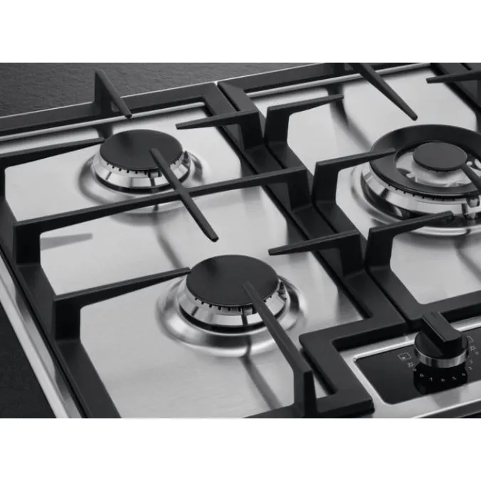 AEG HGB75420YM 75 cm Gas Hob - Stainless Steel