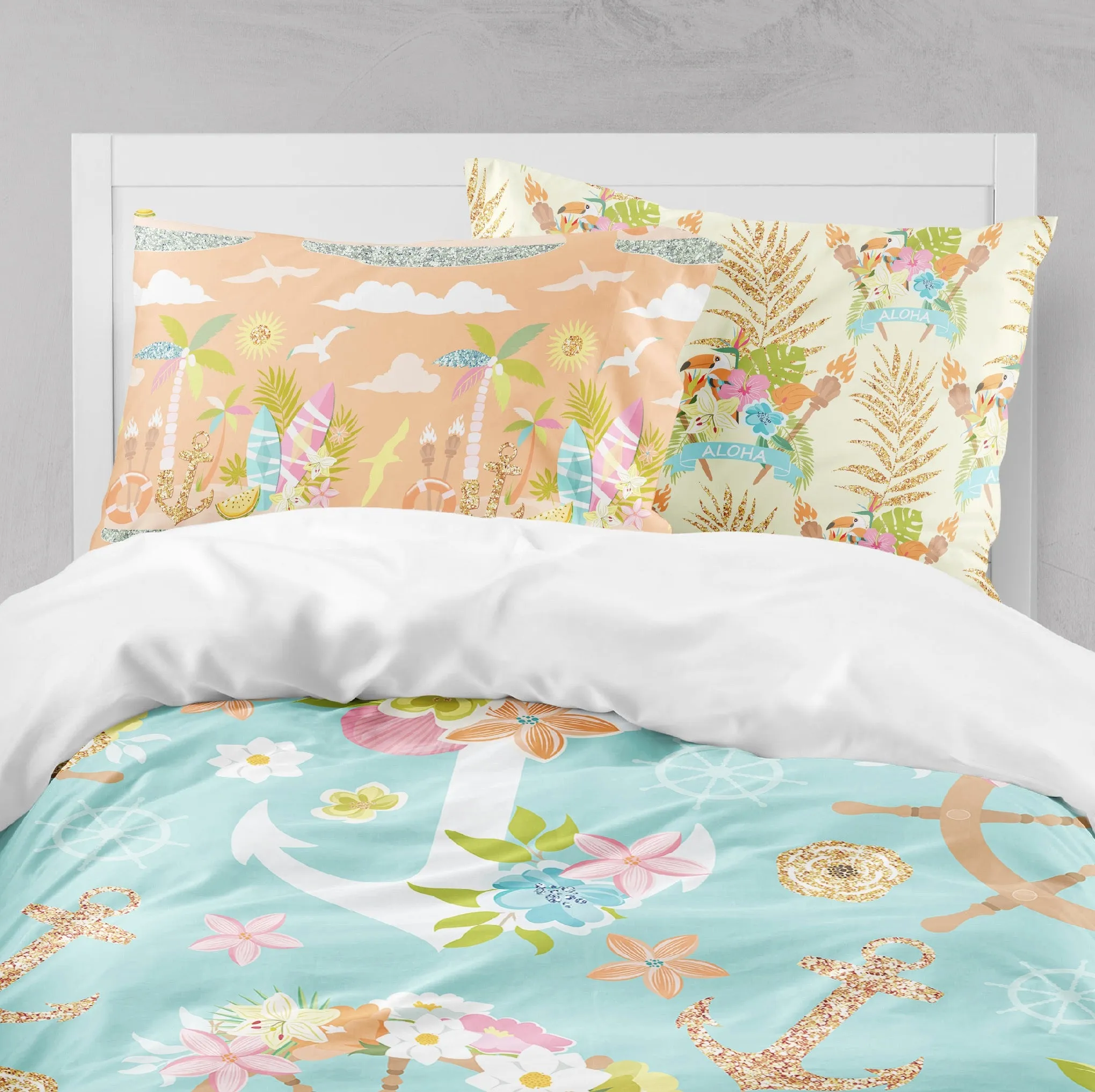 ALOHA Baby Hawaiian Tikki Crib and Toddler Bedding Collection