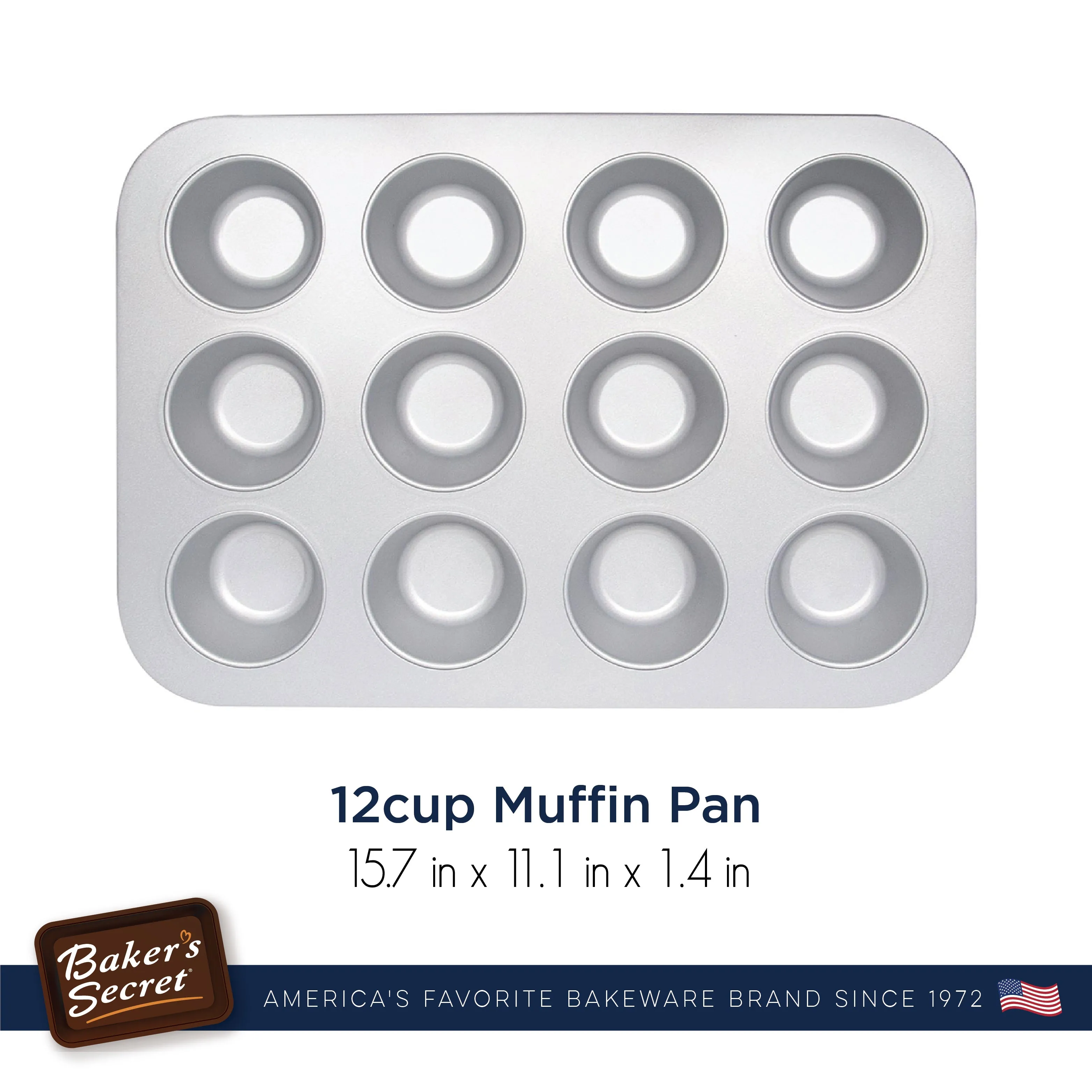 Aluminized Steel 12 Cups Muffin Pan