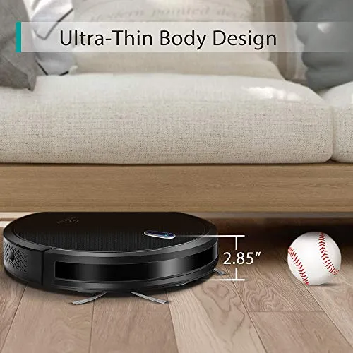 Amarey A800 Robot Vacuum, 1400PA Super Suction, 2.7inch Super Thin, 100mins Long Lasting,Self-Charging, Timing Function, Multiple Cleaning Modes, Best Robot Vacuums for Pet Hair, Hard Floor, Carpet