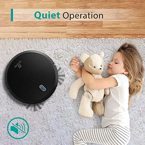 Amarey A800 Robot Vacuum, 1400PA Super Suction, 2.7inch Super Thin, 100mins Long Lasting,Self-Charging, Timing Function, Multiple Cleaning Modes, Best Robot Vacuums for Pet Hair, Hard Floor, Carpet