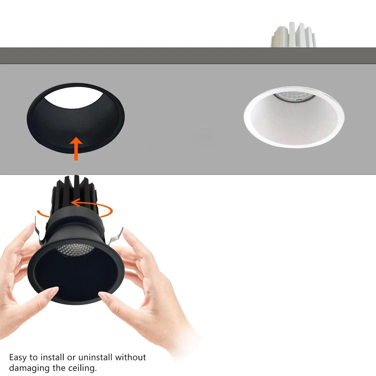 ANKUR CLAMP ROUND DEEP RECESSED MR16 DOWNLIGHT CASING