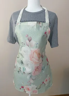 Apron floral green