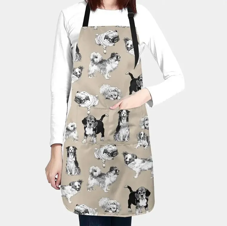 Aprons Uniform Dog Themed Groomers Home Professionals many fantastic designs