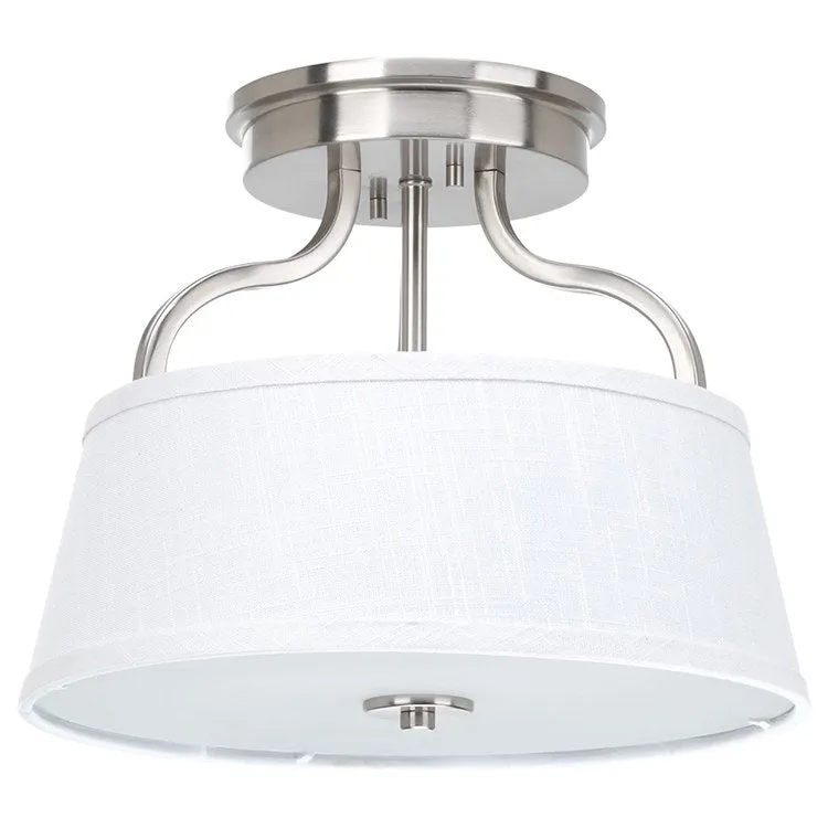 Arden Two-Light Semi-Flush Convertible Ceiling Light