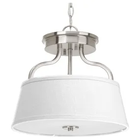 Arden Two-Light Semi-Flush Convertible Ceiling Light