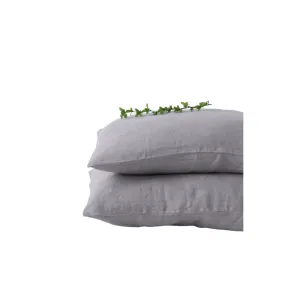 Ash Linen Pillowcase