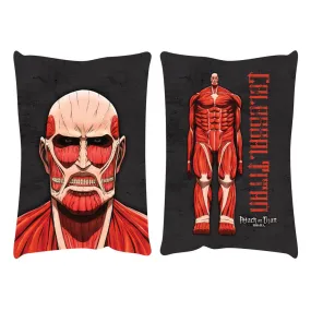 attack on titan pillow colossal titan 50 x 35 cm  merchandise  anime  blankets