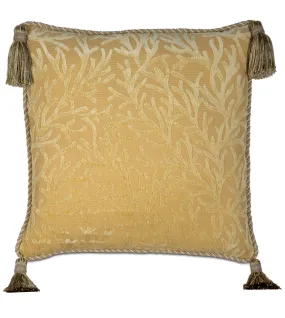 Augustus Gold Coast Tropical Throw Pillow Cover 20x20