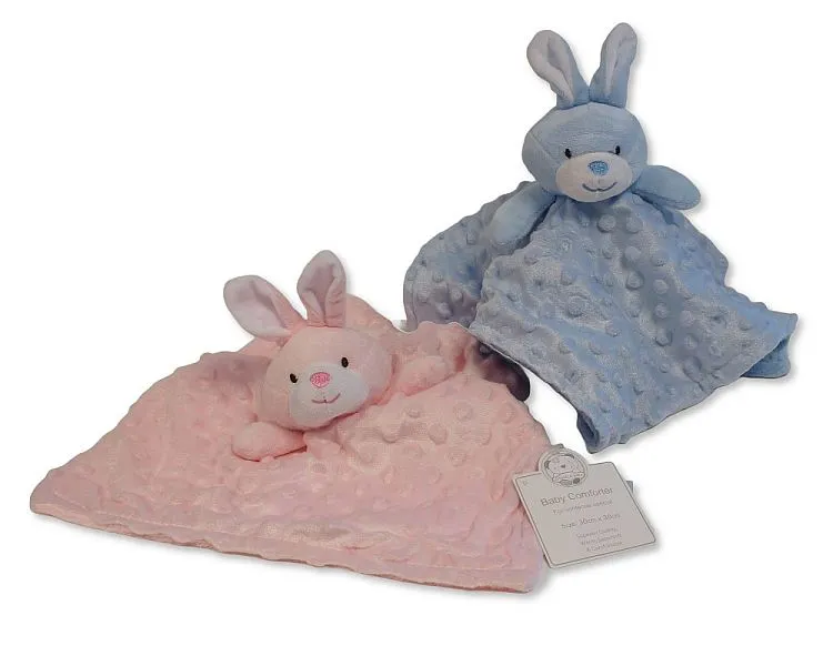 Baby Comforter - Bunny - Pink and Sky (30X30cm) (PK6) GP-25-1244