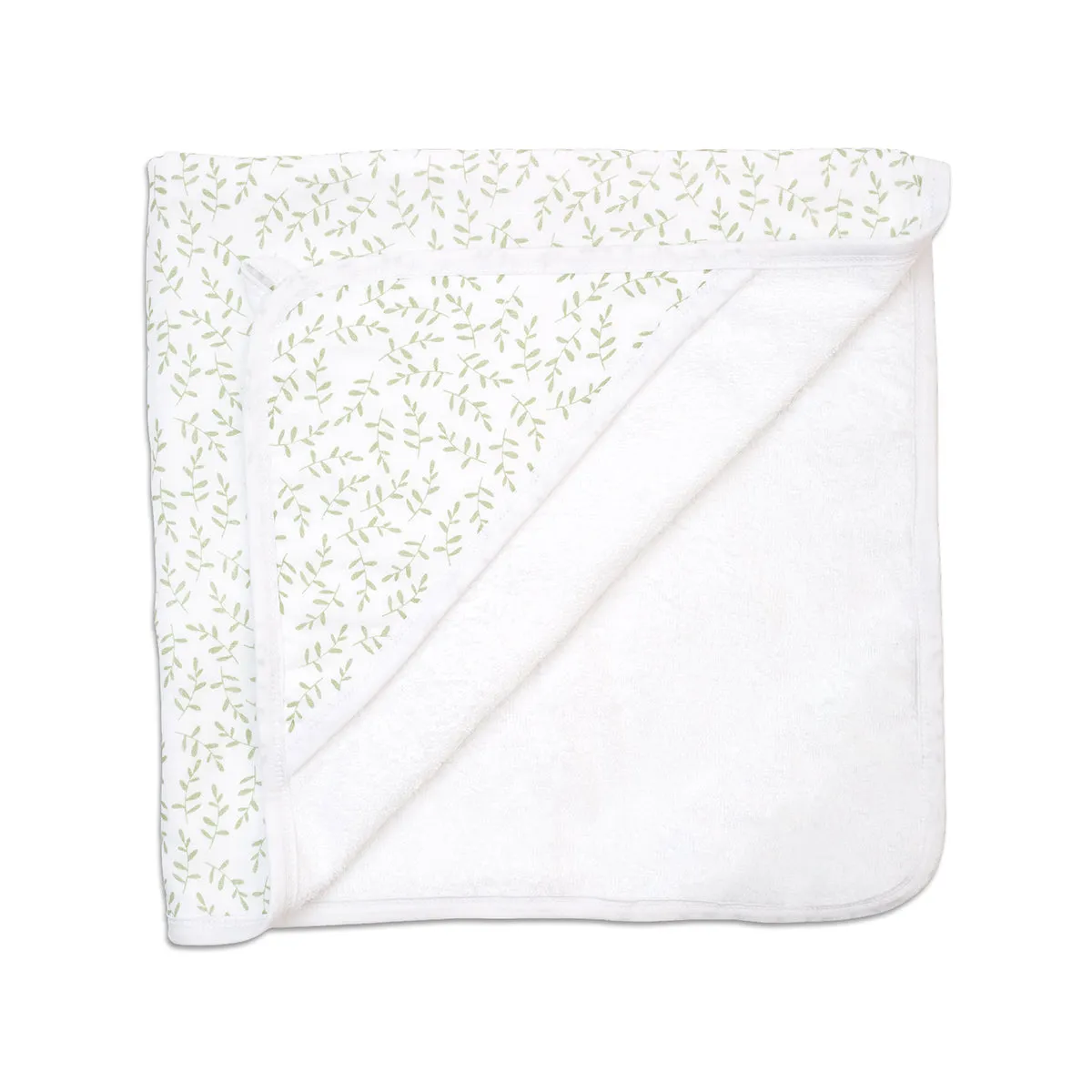 Baby Hooded Bath Towel 'Greenery'