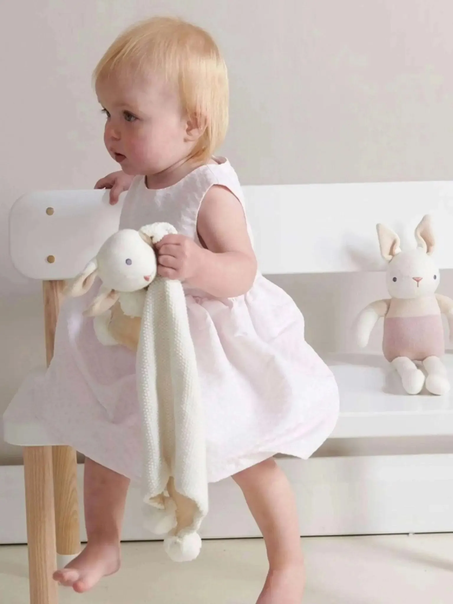 Baby Threads Taupe Bunny Comforter