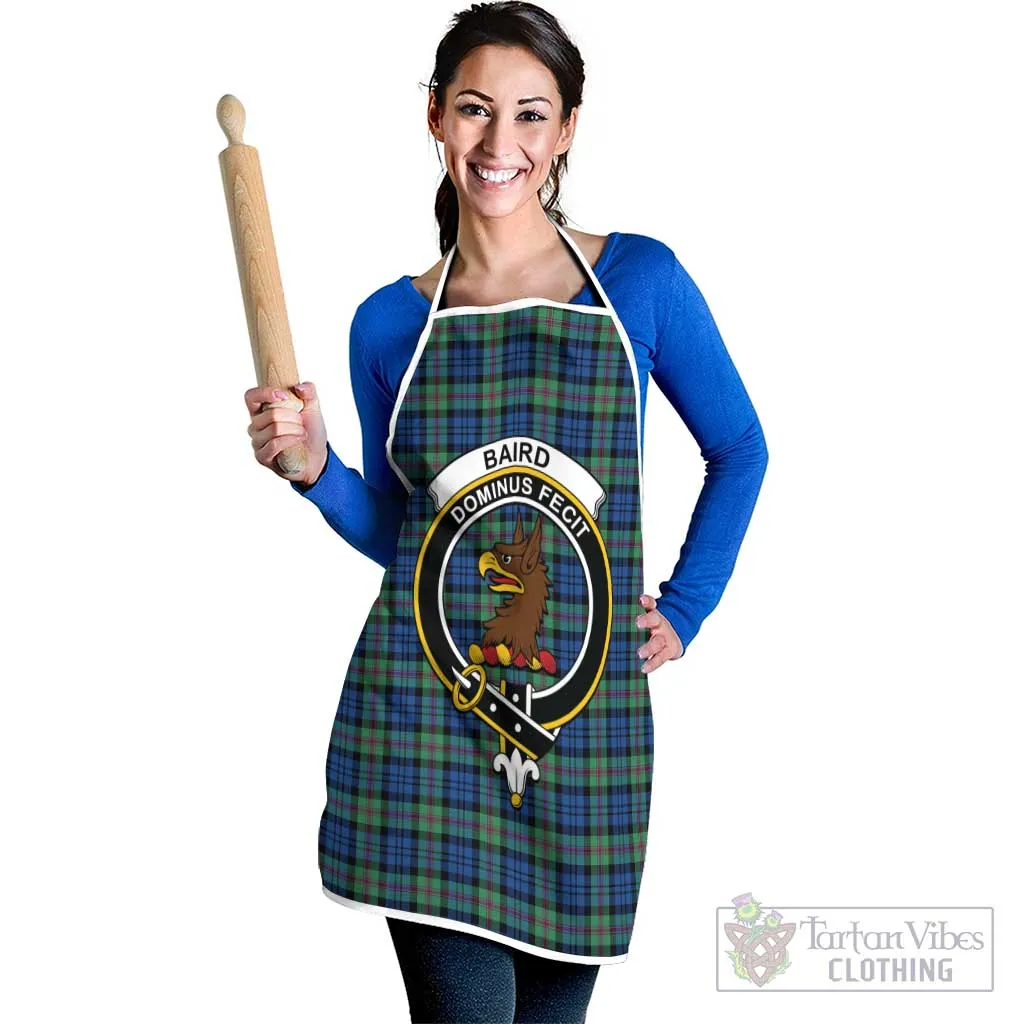 Baird Ancient Tartan Apron with Family Crest