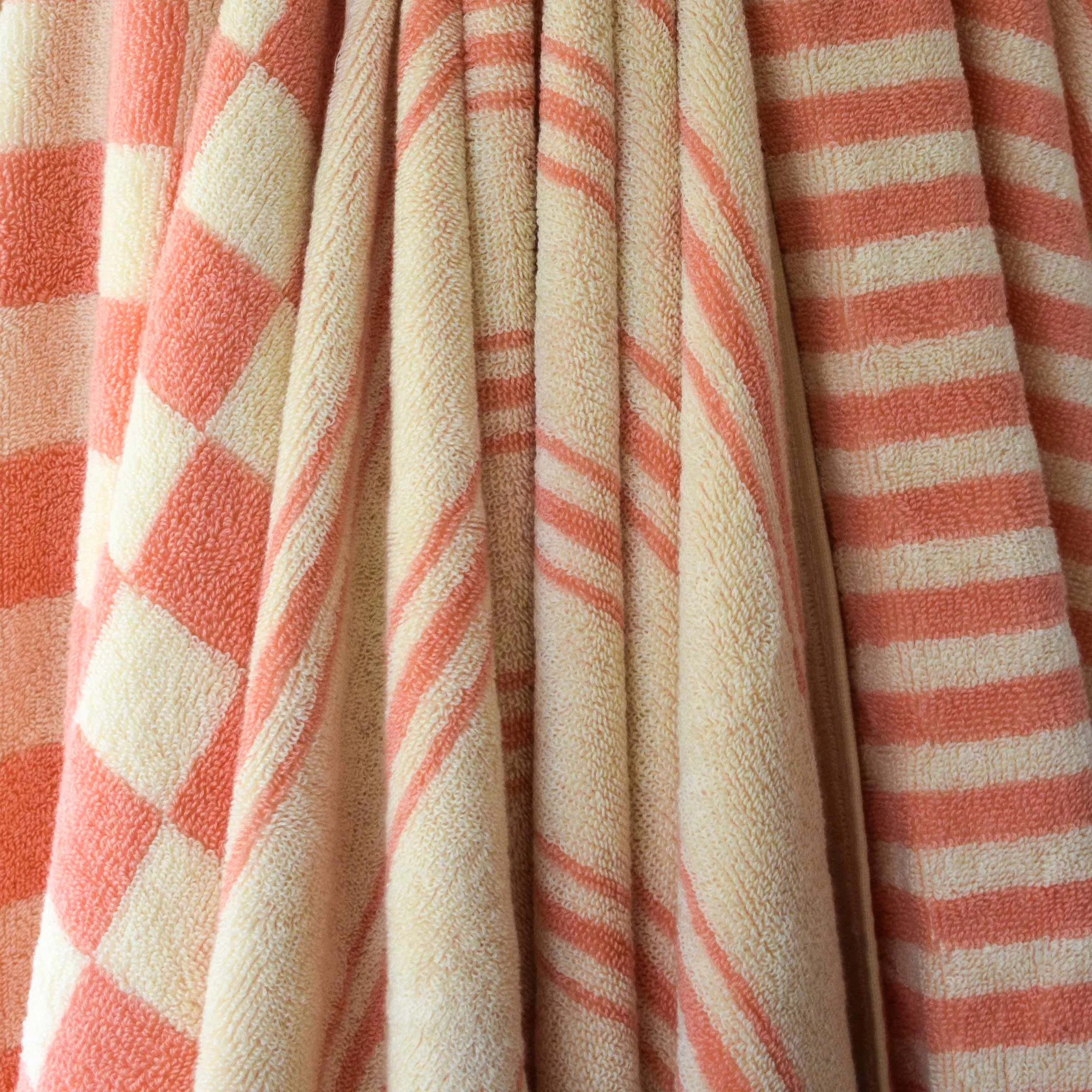 Bath Towel - Stripe Pink