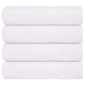 Bath Towels 4 pcs White 100x150 cm 360 gsm 100% Cotton