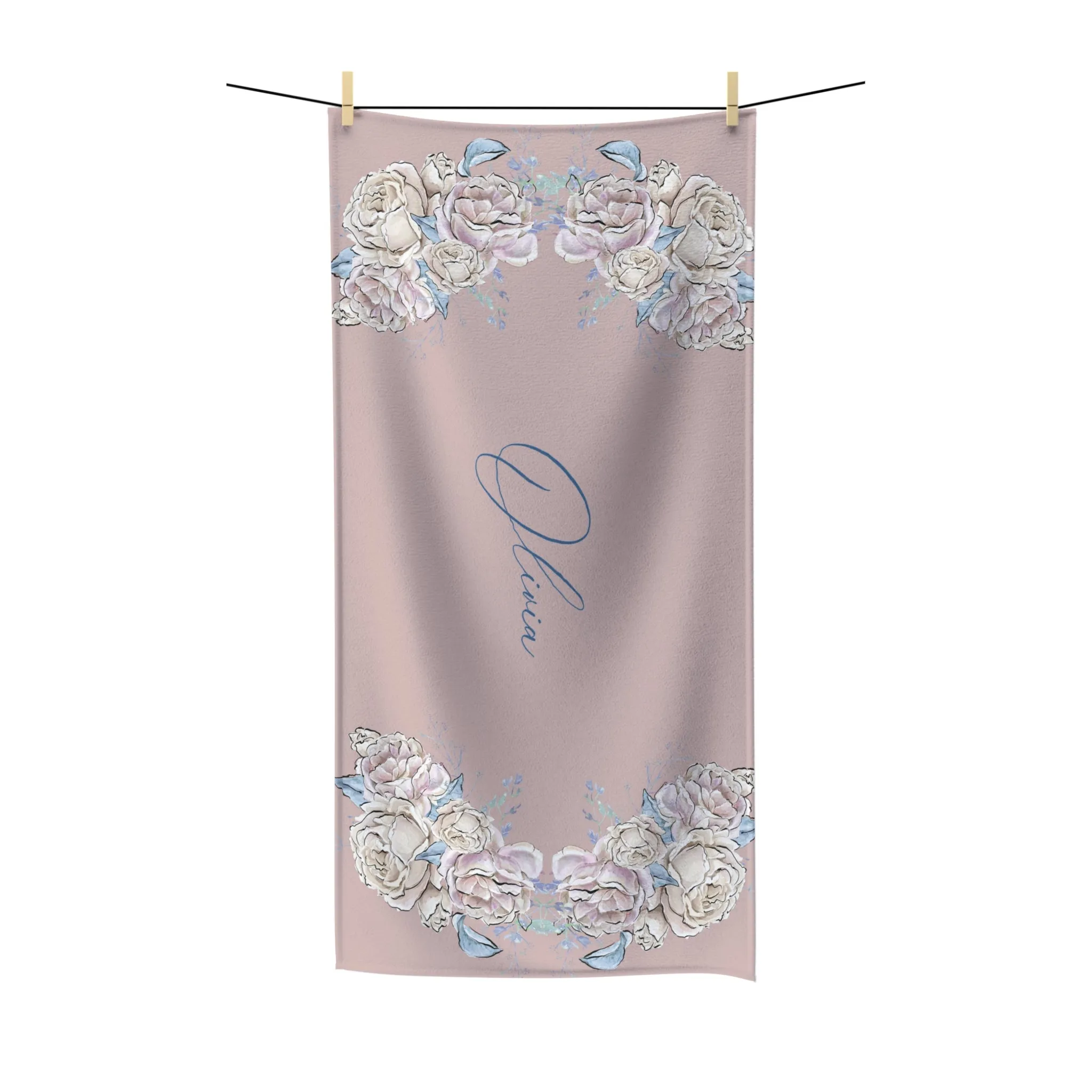 Beach Towel, Floral, Polycotton Towel