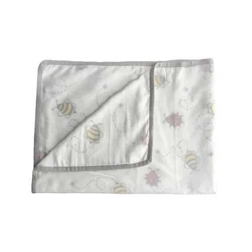 Bee & Bug Muslin Baby Blankie--HANDMADE, High Quality! *