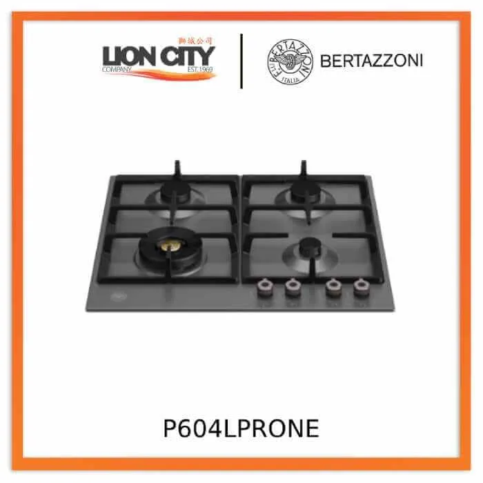 Bertazzoni P604LPRONE 60cm Built-in Gas Hob with wok ring