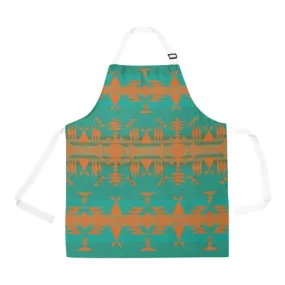 Between the Mountains Deep Lake Orange Apron