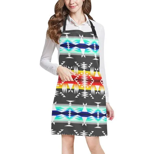 Between the Mountains Gray Apron