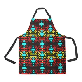 Black Fire and Sky Apron