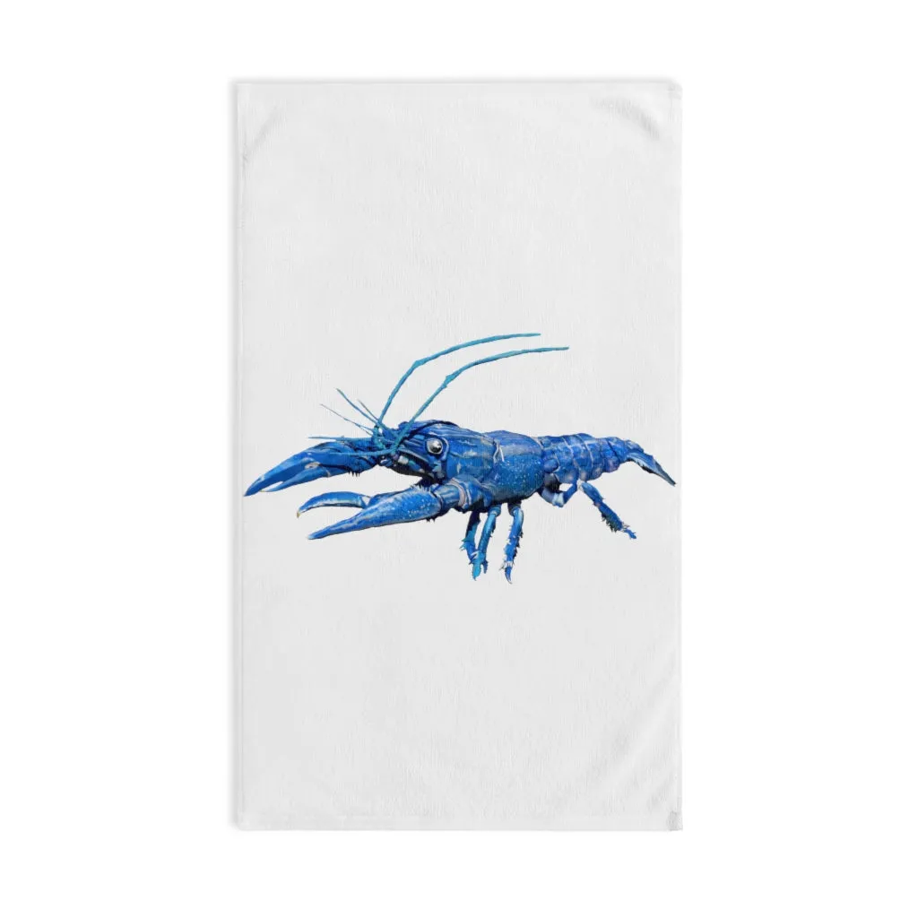 Blue Crawfish Hand Towel