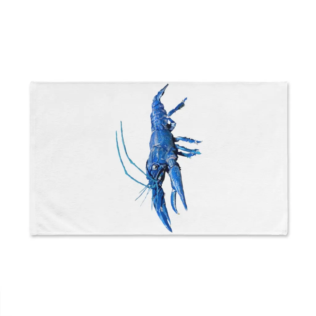 Blue Crawfish Hand Towel