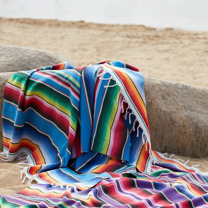 Boho Colourful Beach Blanket 120x180cm