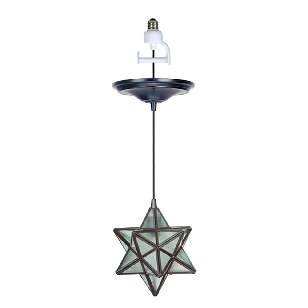 Brushed Bronze Moravian Star Instant Pendant Recessed Can Conversion Kit